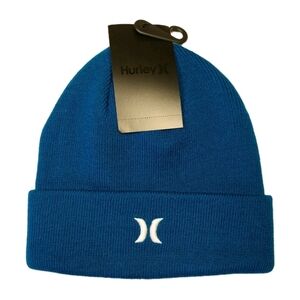 Hurley Icon Cuff Beanie in Blue